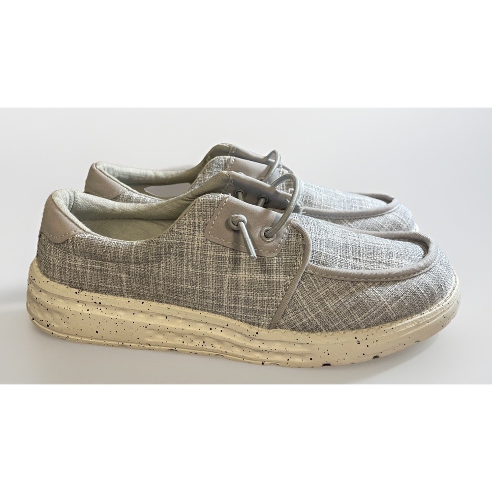 Crane Light Gray Lace Up Comfort Loafers NNB Women's‎ Size 8